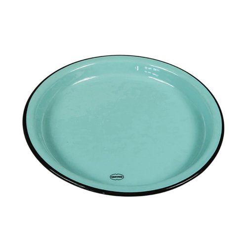 Kerámia lapos tányér, pasztellkék, 22 cm
