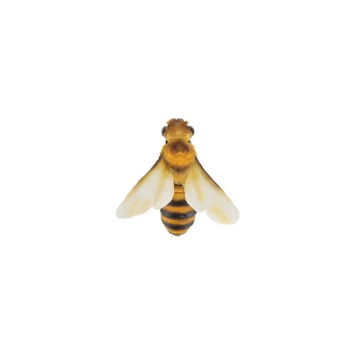 Cserépre akasztható méhecske polyresin szobor, kültéri és beltéri dekorációs kiegészítő