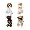 Kutya alakú polyresin kerítésdísz, beagle, kültéri dekorációs kiegészítő