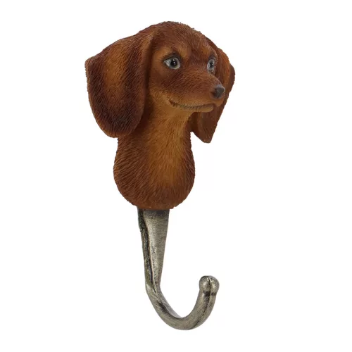 Kutyás polyresin akasztó, 4 féle, 6 x 11,9 cm, csomag, 24 db