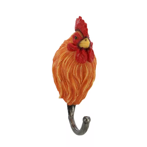 Farm állatos polyresin akasztó, 4 féle, 5 x 12 cm, csomag, 24 db