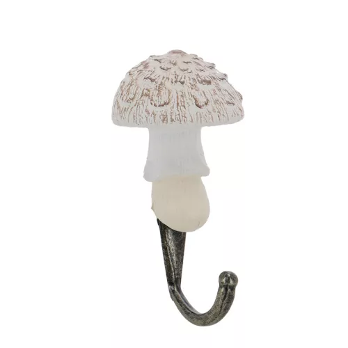 Gombás polyresin akasztó, 4 féle, 5,5 x 11,5 cm, csomag, 24 db