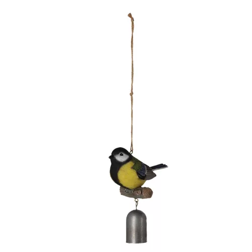 Kismadaras polyresin szélcsengő, 4 féle, 14,5 cm, csomag, 24 db