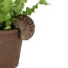 Cserépre akasztható süni polyresin szobor, kültéri és beltéri dekorációs kiegészítő, csomag, 36 db