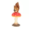 Légyölő galóca mókussal polyresin szobor, dekoráció, 12 x 12 x 28,5 cm, csomag,  6 db