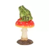 Légyölő galóca békával polyresin szobor, dekoráció, 12 x 12 x 24 cm, csomag,  6 db