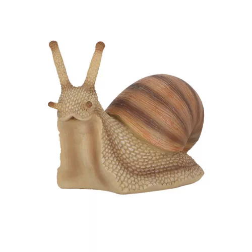 Csiga polyresin szobor, dekoráció, 18 x 8 x 12,5 cm, csomag,  6 db