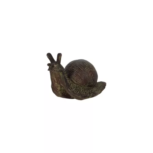 Cserépre akasztható csiga polyresin szobor,  dekoráció, 8 x 4 x 4 cm, csomag,  36 db