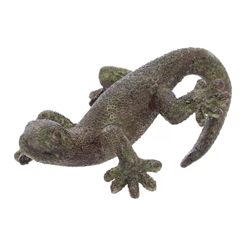 Cserépre akasztható gyík polyresin szobor,  dekoráció, 7 x 4 x 10 cm, csomag,  36 db