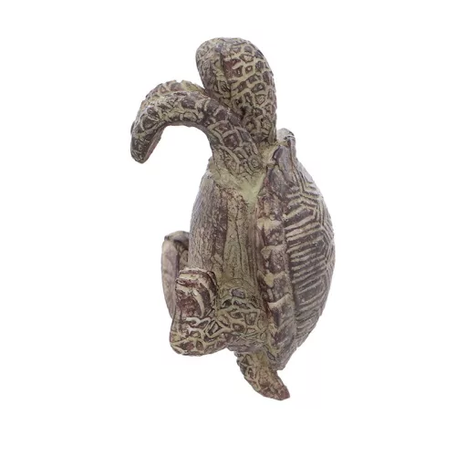 Cserépre akasztható teknős polyresin szobor, dekoráció, 6 x 4 x 8,5 cm, csomag,  36 db