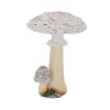Őzlábgomba polyresin szobor, dekráció, 9 x 9 x 13 cm