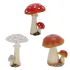 Gomba, polyresin szobor, dekoráció, 3 féle, csomag,  12 db