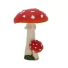 Gomba, polyresin szobor, dekoráció, 3 féle, csomag,  12 db