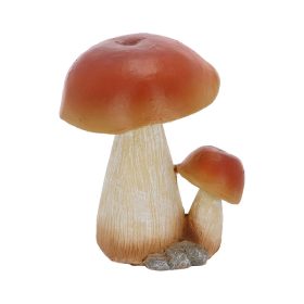 Vargánya gomba polyresin szobor, dekoráció, 9 x 9 x 13 cm