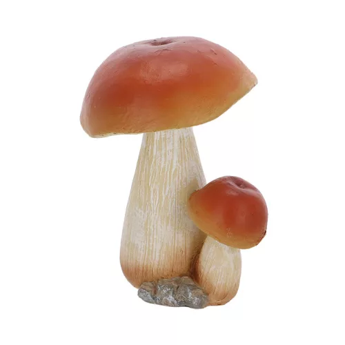 Vargánya gomba polyresin szobor, dekoráció, 9 x 9 x 13 cm