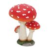 Légyölő galóca gombacsoport polyresin szobor, dekoráció, 16 x 14 x 21 cm