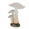 Őzlábgomba polyresin szobor, dekráció, 15 x 15 x 23 cm