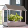 Üvegház alakú növénytermesztő lámpa, fehér