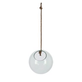   Felakasztható virágtartó üveggömb, 20 cm átmérőjű ,csomag, 4 db