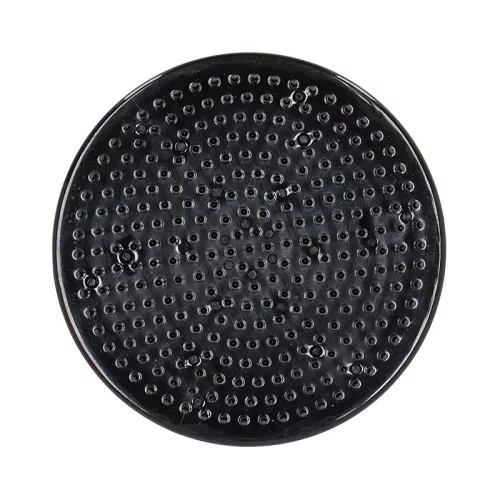 Műanyag öntapadós kenzan, fekete, 7 cm átmérőjű