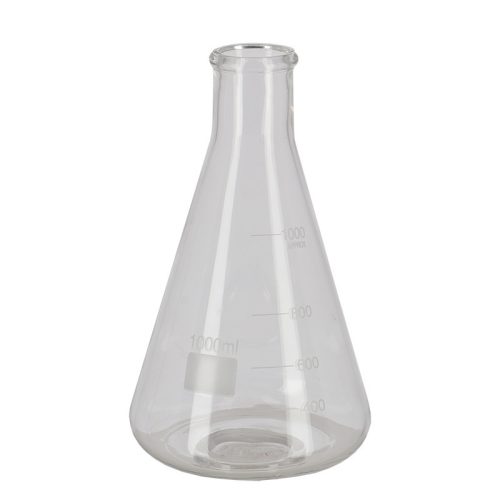 Erlenmeyer lombik, 1 literes, csomag, 12 db