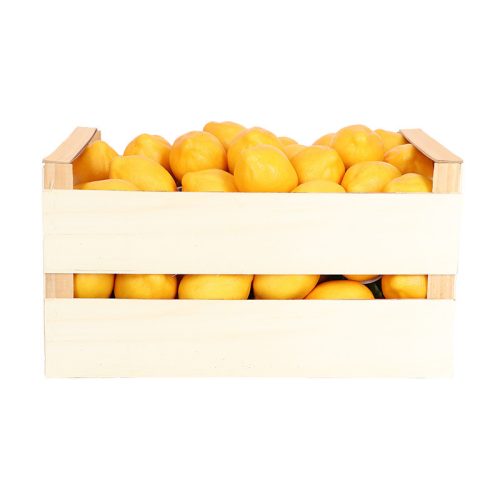 Citrom, műgyümölcs élethű dekoráció, 9 x 6 x 6 cm