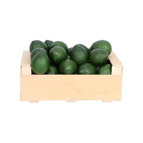 Lime, műgyümölcs élethű dekoráció, 7 x 5 x 5 cm, csomag,  48 db