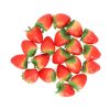 Eper, műgyümölcs élethű dekoráció, 20 db-os, 3 x 4 cm, csomag,  36 db