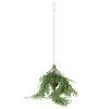 Antikolt stílusú felakasztható virágtartó, 19 cm átmérőjű, csomag,  6 db