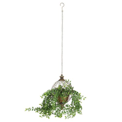 Antikolt stílusú felakasztható virágtartó, 22,5 cm átmérőjű, csomag,  4 db