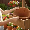 Kókuszrost betét, 35 cm átmérőjű virágkosárhoz