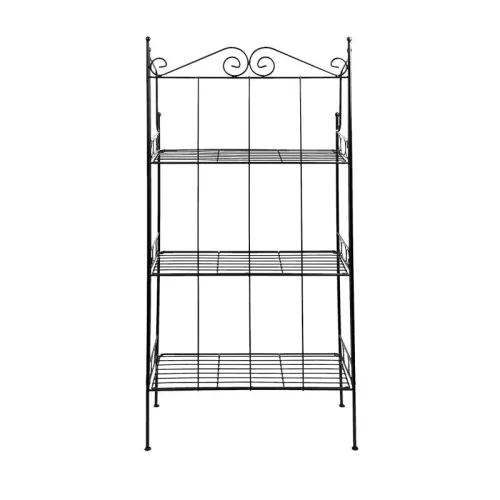 Kovácsoltvas virágtartó állvány, 3 polcos, 55,5 x 110cm, csomag, 2 db