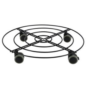   Lefékezhető fém gurulós virágtartó, 38 cm átmérőjű, csomag, 6 db