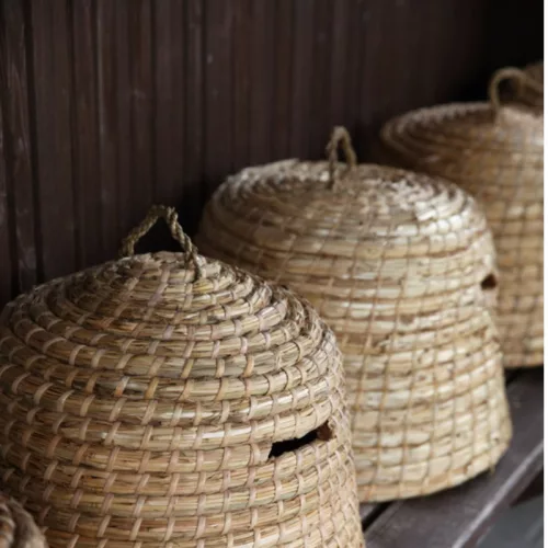 Fonott szalma méhkas, csomag, 4 db