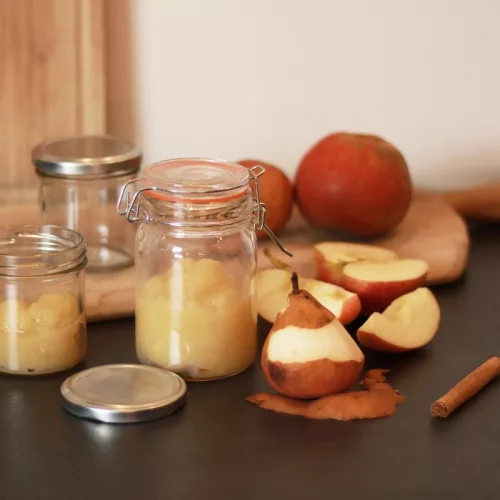 Csatos tároló üveg szett, 8 db-os, csomag, 8 db