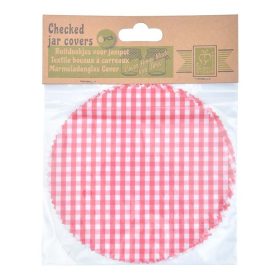   Befőttes üveg takaró szett, 6 db-os, 16 cm átmérőjű, csomag, 24 db