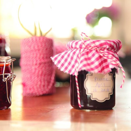 Befőttes üveg takaró szett, 6 db-os, 16 cm átmérőjű, csomag, 24 db