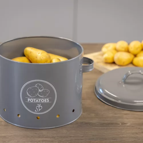 Burgonyatároló, sötétszürke, 5,94 literes, csomag, 6 db