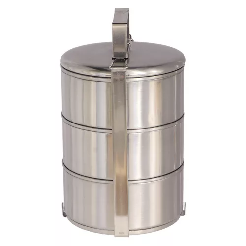 Rozsdamentes acél ételhordó, 16,5 x 25 cm