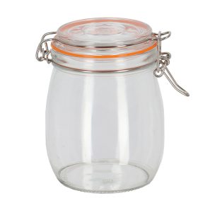 Csatos tároló üveg, 0,75 literes