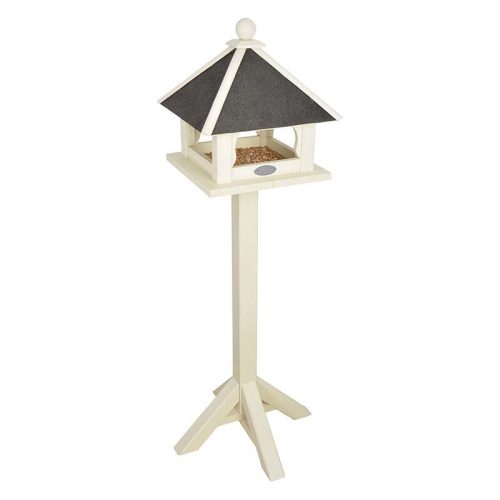 Fa madáretető állvány, fehér, 132 cm, csomag, 2 db