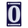 Tűzzománc házszám, 0 ,csomag, 10 db