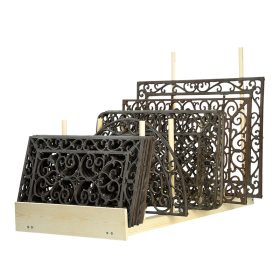 Öntöttvas lábtörlőtartó display, 55 x 108 x 73 cm