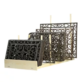 Öntöttvas lábtörlőtartó display, 55 x 108 x 73 cm