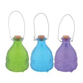   Buborék mintás üveg darázscsapda, 3 féle, 14 cm, csomag, 24 db