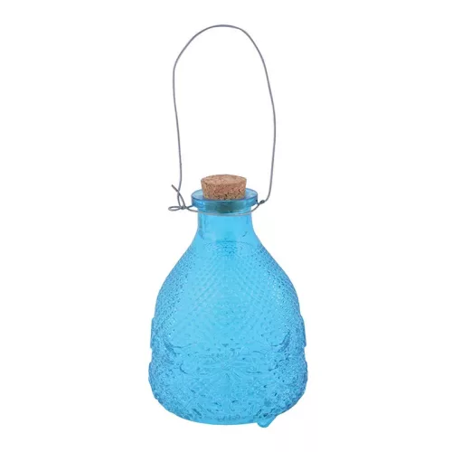 Buborék mintás üveg darázscsapda, 3 féle, 14 cm, csomag, 24 db