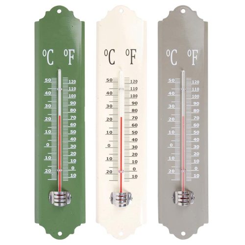 Fém hőmérő, 3 féle, csomag, 12 db