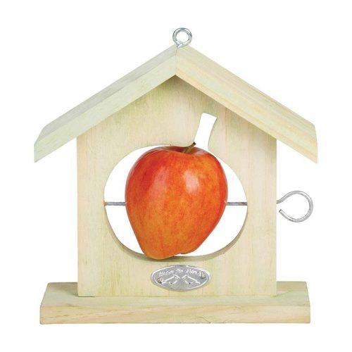 Ház alakú fa madáretető, alma