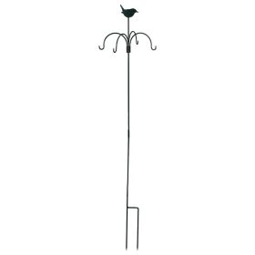   Fém leszúrható madáretető állvány akasztókkal, 149 cm