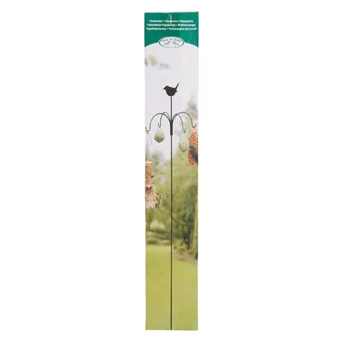 Fém leszúrható madáretető állvány akasztókkal, 149 cm, csomag, 12 db